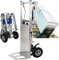 Elektrischer Sackkarren | Zusammenklappbarer Treppensteiger 400w|Robuster Treppensteigerwagen Tragkraft 200Kg| Treppensteiger-Sackkarre Aluminium FüR FamilienumzüGe Lagerlogistik Vertrieb,Silver