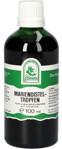 Mariendistel Tropfen, Silymarine, Flavonoide, ätherisches Öl und Harze, Stärken und entgiften 100 Milliliter