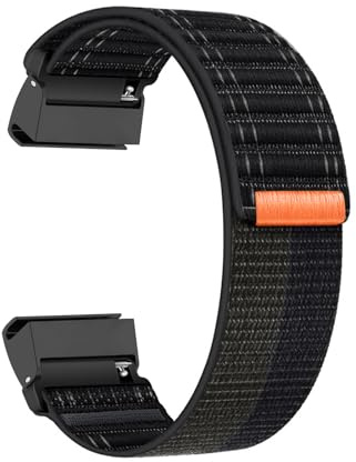 Nylon Armbänder für Garmin Forerunner 955/935/ 945 Armband, Elastische Stoff Atmungsaktiv Verstellbare Sportarmband für Herren Damen Loop Ersatzarmband mit Garmin Forerunner 955 Uhrenarmband (E,M)