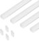 Estika Führungsschiene Set - 4 Stück - 80 cm - Weiß - Kunststoff - Für Verdunkelungsrollo, Sichtschutz Rollo, Thermorollo