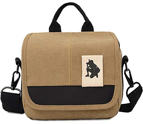 Piccola borsa a tracolla, DSLR Spalla Cnavas Caso, Impermeabile Fotografia Pacchetto, Fotografica SLR Borse, Tracolla Tela, Custodia per Fotocamera, singola Crossbody Custodia con cinghia regolabile
