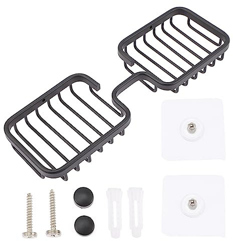 TINEASUR Wandmontierte Seifenschale aus Aluminium Rostfreier Seifenhalter für Dusche und Duschwand Installieren mit Drainage Design und Funktionales Badezimmerzubehör