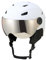 Ronyme Casque de Ski avec Lunettes, Casque de Neige Respirant pour Femmes et Hommes, léger, réglable, résistant aux Chocs, Casque de Snowboard, Blanc, L