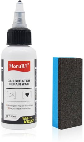 Horuili® Cire de réparation des rayures de voiture, Cire de suppression des rayures de voiture, Restaurateur de peinture, Polissage des rayures, Kit de polissage de voiture