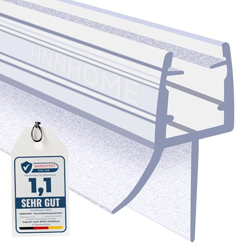 HNNHOME Duschdichtung – Universelle Duschtürdichtung/Ersatzdichtung für 5–8 mm Glastüren, extra dicke Gummilippe, 100% wasserdicht, einfache Installation (90cm, 1)