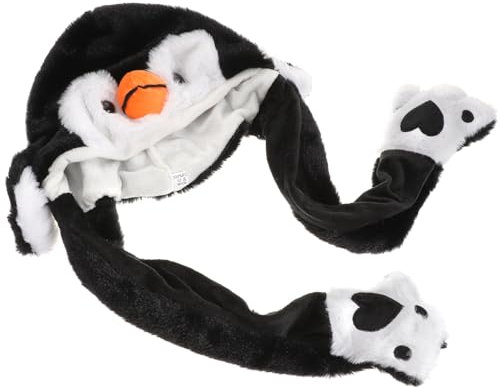 FUNNETOYU Plüsch Tierohren Mütze Mit Beweglichen Ohren Lustiger Sprunghut Für Erwachsene Für Partys Cosplay Und Kaltes Wetter Süßes Design Mit Überraschungseffekt