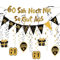 OuMaiFeng 60 Geburtstag Deko Mann Frauen,60 Geburtstag Frau Deko,Goldfarbenes Glitzer-Banner,Partydeko,RIP 20s Deko,Luftschlangen Gold,Hängende Wirbel 60 Geburtstag Mann Deko