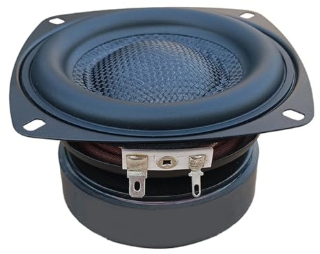 Oxxggkao Subwoofer profesional de 4 pulgadas, 40 W, alta sensibilidad, bajo bajo, componente de sonido, woofer de fibra de vidrio para altavoces de sonido