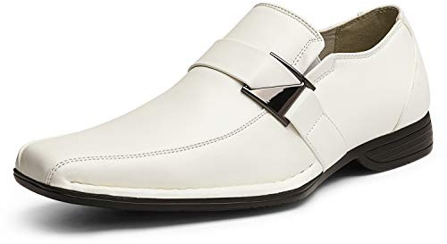 Bruno Marc Men's Slip-on Loafers Shoes | Classic Square Toe Formal Business Office Wedding Party Church Prom Graduation