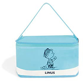 Excelsa Peanuts: Linus 61619 Lunchtasche, Polyester, 7 Liter, hellblau