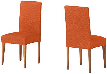 Martina Home Tunisia - Stuhlbezug, Stoff, Rückenlehne Stuhlbezug, Orange, 24 x 30 x 6 cm, 2 Einheiten