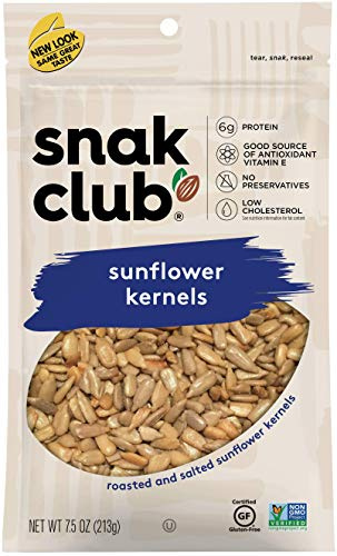 Snak Club Geröstete und gesalzene Sonnenblumenkerne, 213 ml (6 Stück)