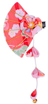 Amosfun Japanische Haarnadeln mit Kirschblüte, rosa & silber, handgefertigt & leicht – für Geisha-Stil, Manga-Frisuren & Kimono-Look, für Damen & Mädchen