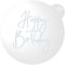 LissieLou Happy Birthday Keks Stempel Glasur Fondant Präger für Geburtstagsfeiern - Clear