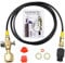 Upgrade CGA320 to TR21-4 Soda maker Co2 Tank Cylinder Direct Adapter with 60 inches High-Pressure Hose, Soda Maker direct Connector for sodastream, Soda Club (Gauge and bleed valve)