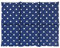 Giraffenland Kirschkernkissen groß 40x30cm 6-Kammer, Sterne-blau - z.B. Rücken, Bauch - Wärmekissen Körnerkissen für Mikrowelle und Backofen - Kirschkern Kissen 30x40 Sterne-blau
