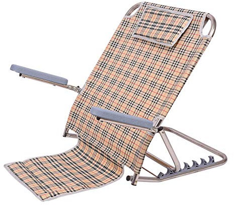 JHome Adjustable Padded Portable Beach Travel Back Rest Fabric Bed Back Rest Adjustable Reclining Support,Read Eat Watch TV in Bed, Chair or Couch for Bay Window Reading Watching Gaming