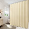 DEARARTBath Rideau de Douche Jaune Clair, 180cm (W) × 180cm (L) Tissu Rideau de Douche en Polyester avec Crochets Grommet, Machine résistante à l'eau Lavable