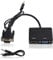 VGA auf HDMI VGA Adapter, Konverter Splitter VGA auf HDMI 1080P (1 in 2 Ausgänge) Schnittstelle Adapter Konverter High Definition Splitter für PC Projektor (schwarz)