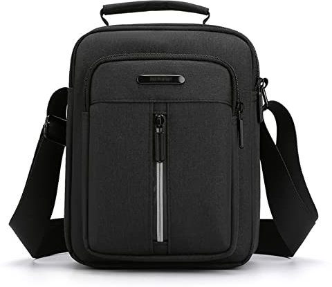 Vohoney Umhängetasche Brusttasche Herren-Schultertaschen Crossbody Schultertasche Handytasche Messenger Bag Herrentasche Shulder Bag (Grau Schultertasche)