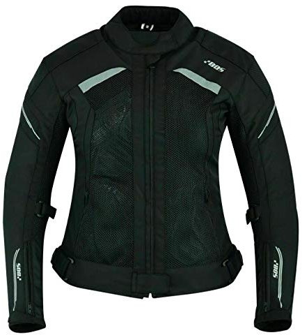 BOSmoto Motorradjacke Herren|Leichte, Atmungsaktive Sommer Mesh Motorcycle Stadt Textiljacke mit CE Schulter Ellbogen und Rückenprotektoren, Breitenverstellung (XXL, Aylin), team-2097-8789-7823,2095