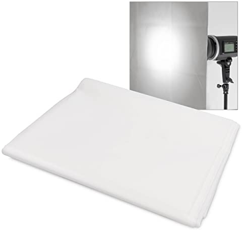 Pixapro 1.5x2.5 Premium Translucent White Diffusion Fabric Professional Softbox Diffuser Customised Sun Scrim Video Soft Diffusion Material Photography Lighting See-Through Soft Light Photoshoot