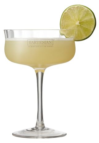 Bartesian Coupe Glas – Trinkgläser für Cocktails & Mocktails, Bar Gläser für klassische Cocktails ohne Eis, Glas für Martini, Manhattan, Cosmopolitan, Daiquiri, 207 ml, 2er Set