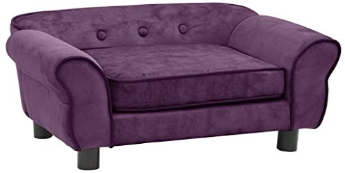 vidaXL Hundesofa Burgunderrot 72x45x30cm Plüsch Hundebett Hundecouch Katzen