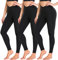 ACTINPUT Leggings Damen Taille Kreuzen Leggins Blickdicht Sportleggings Lang Elastische Yogahose Laufhose Für Sport Gym Yoga(Schwarz，S-M)