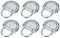 6X Zurrmulde 77x66mm mit Zurring – Verzinkte Stahl-Zurrösen für Ladungssicherung | Zuglast bis 600 kg | Anhänger, LKW, Transporter, Pritschen, Container | Witterungsbeständig & robust