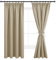 DWCN Vorhänge Wohnzimmer Blickdicht Kräuselband mit Vorhang-Krawatten, 2er Set H 175 x B 140 cm Verdunkelungsgardinen Wärmeisolierend Thermovorhang für Schlafzimmer, Taupe