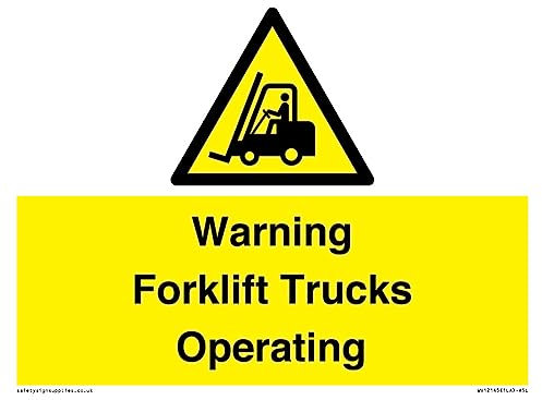 Cartello di avvertimento per carrelli elevatori – 200 x 150 mm – A5L