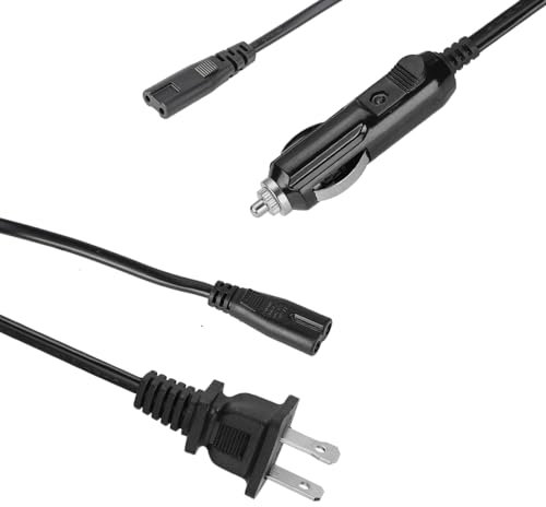 12 V/24 V pour utilisation de voiture, câble d'alimentation 110 V pour boîte à déjeuner électrique PHIWILLS électrique, prise de boîte à bento chauffante, chargeur de rechange pour boîte à déjeuner