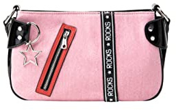 SCABBO Women's Umhängetasche, SCHWARZ ROT