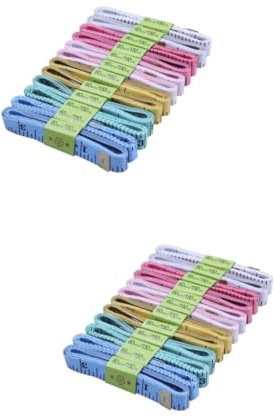 EXCEART 20stücke Maßband Aus Flexibles Stoffmaßband Für Schneiderarbeiten Und Handwerk Für Schule Und Zuhause Leicht Und Langlebig