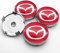 FURREN 4 Stück Nabendeckel für Mazda 2 3 6 MX5 MX30 CX3 CX8 CX9 60mm, Staubdicht Wasserdicht Anti Rost Radnabenabdeckung Radnabendeckel Felgendeckel Felgenkappen Autozubehör,D
