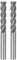 QUARKZMAN 2pcs 8 mm x 8 mm 42 mm Coupe Profondeur Hélicoïdal Grainure 4 Flûtes HSS-AL Spirale Fin Fraise Fraisage Fraise