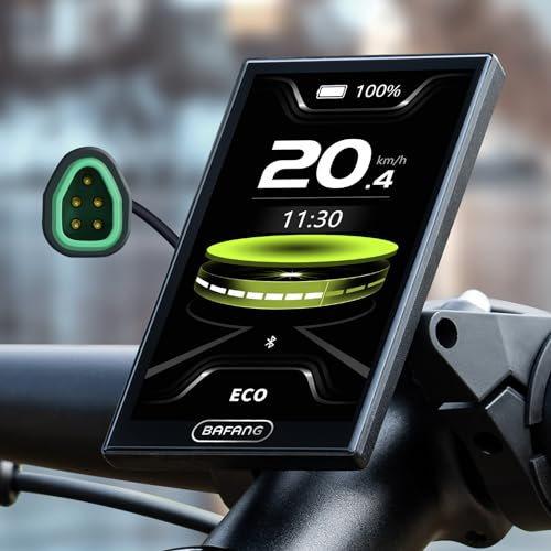 Bafang 4,0-Zoll eBike Display DPC010 für M620, M600, M560, M510, M420 Mittelmotoren 0-6 Pedal Assist Levels eBike Display mit automatischer Hintergrundbeleuchtung CAN Protokoll