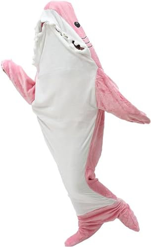 Hai-Decke, Kapuzenpullover, Einteiler für Damen und Herren, tragbar, weich, gemütlich, Schlafsack, Halloween, Weihnachten, Cosplay-Kostüm