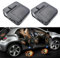 yufana Zweierpack Wireless Autotür HD projektor Licht, Autotür Willkommen LED Light, Personalisierte Autotür Logo Licht Projektor, Passend für alle Autos (Flammenschädel)