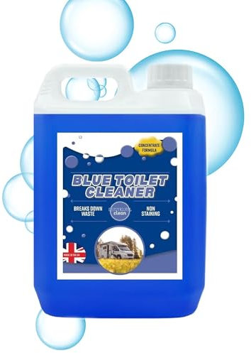 Powerful Blue Disinfectant For Portable Toilets & Motor Homes Concentrated Formula Breaks Down Waste (2, 2.5 Litre)