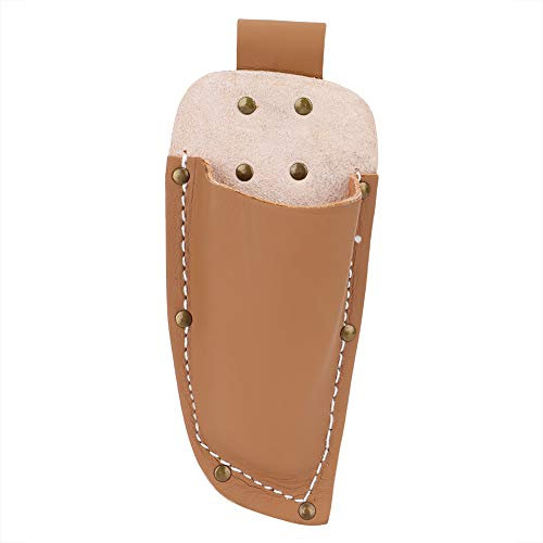 Leather Sheath Tool Holsters,Professional Garden Pruning Shear Pouch Bag,Cowhide Pliers Shears Scissors Cover Tool Bag for Pruning Shears Scissors or Garden Knife (Brown)