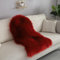 YUGWNN Weinrot Faux Lammfell Schaffell Teppich,Weicher Fell Carpet,Sofa Matte,Stuhl Felle,40x60cm/15.7x23.6in