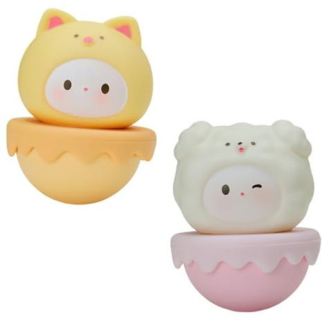 Zliger Auto Deko, 2 pcs Niedliches Wackeliges Ornament, Wackeldackel fürs Auto, Wackelfigur Auto für Ihn Sie Männer Frauen Freunde Freund Geburtstag Weihnachten