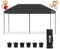 Sekey One-Touch Pop Up Pavillon 3x6, Partyzelt Faltpavillon 3x6m Wasserdicht Stabil, Vereinfachte Installation in 1 Minute, Robust Windfest Regenfest für Camping Festival Party, Schwarz