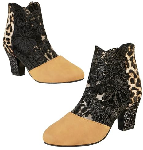 Generico Scarpe Pioggia Donna 38 Stivali Neri Donna Stivali Stivali con Cerniera Laterale Minimalista per Stivaletti da Donna Stivaletti Corti Scarpe Singole per Stivali Anfibi Donna (Brown, 40)