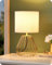 EDISHINE Table Lamp, Gold Water Droplet Shaped Metal Cage Base & Cream Coloured Pleated Lampshade, E14 Socket, 60W Bedside Lamp for Bedroom, Living Room, LED Bulb Included, 29CM