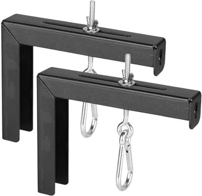 carotoe Soportes de pantalla para proyector de pared y techo, brazos extensibles de 6 pulgadas con ganchos, fácil instalación, soporta 80 libras