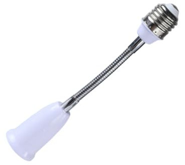 Fcnjsao Rallonge de douille E27 vers E27 avec col flexible Adaptateur de douille d'ampoule pour différents réglages