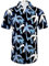 XiaoMoSha Mens Hawaiian Shirts Short Sleeve Wrinkle Free Button Down Summer Casual Shirt for Men Tropical Holiday Beach Funky Party Tops, BlackPalmTree, Small